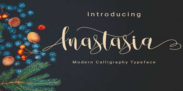 Anastasia Script Font Image 1