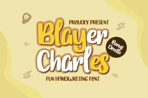Blayer Charles Script Font Image 1