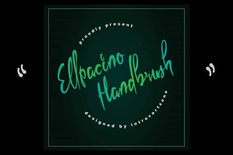 Ellpacino Handbrush Font Image 1