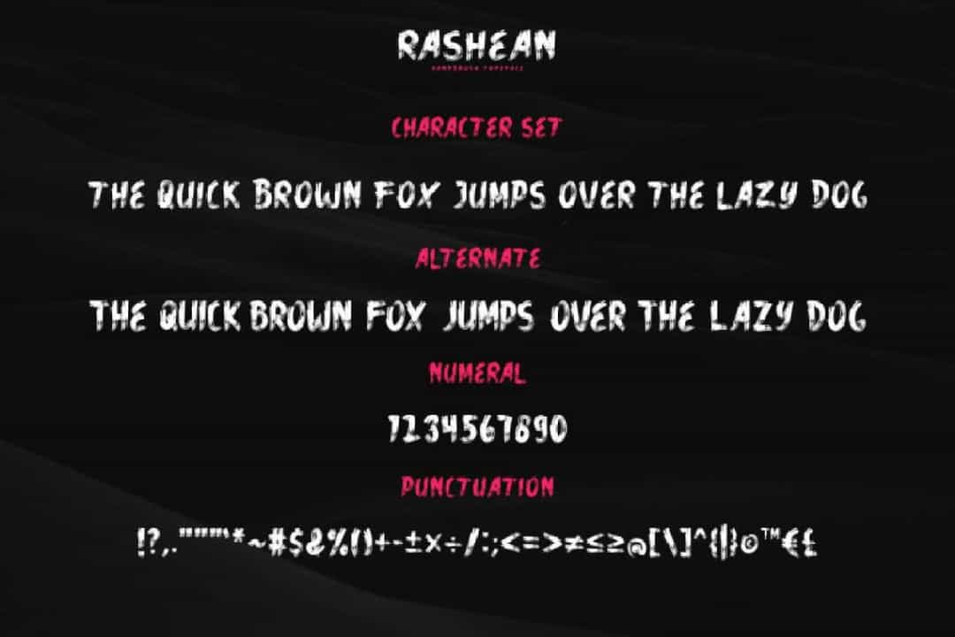 Rashean Brush Font Image 3