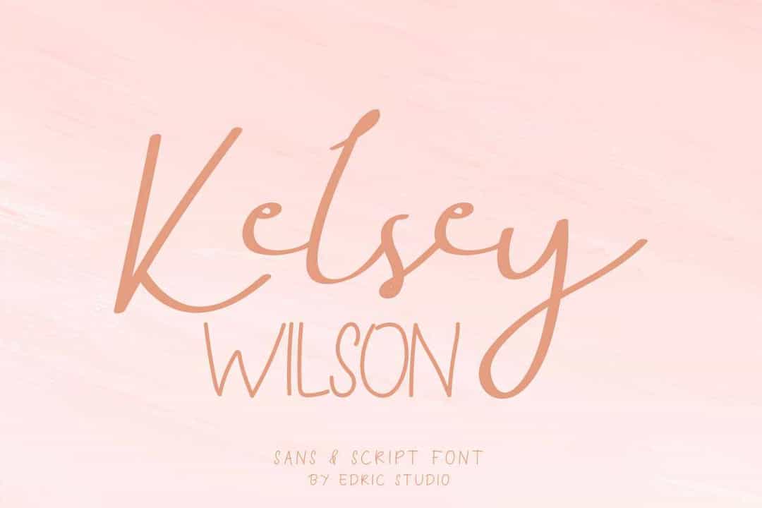 Kelsey Wilson Font Duo Image 1