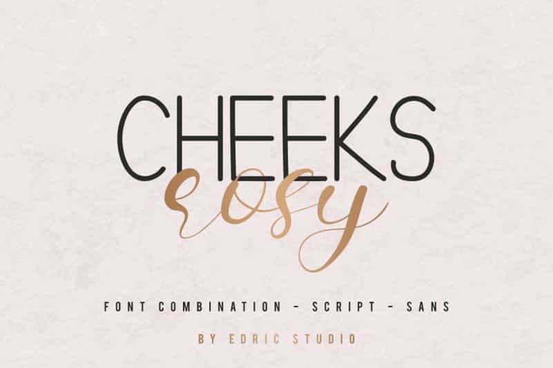 Cheeks Rosy Font Duo Image 1
