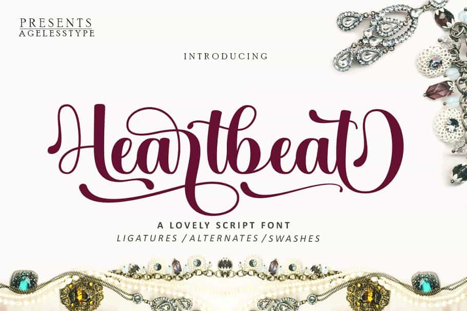 Heartbeat Script Family Font Image 1