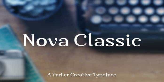 Nova Classic Font Image 1