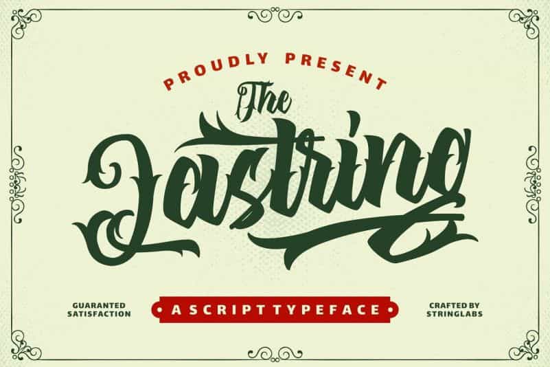 The Lastring Tattoo Script Font Image 1