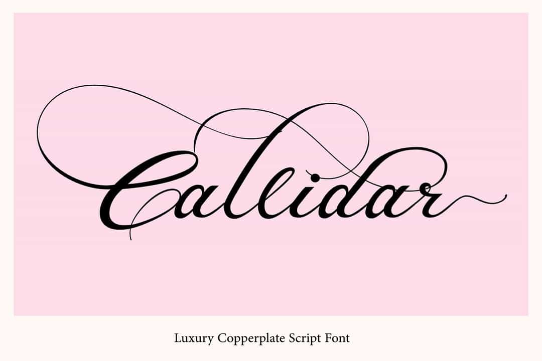Callidar Calligraphy Font Image 1