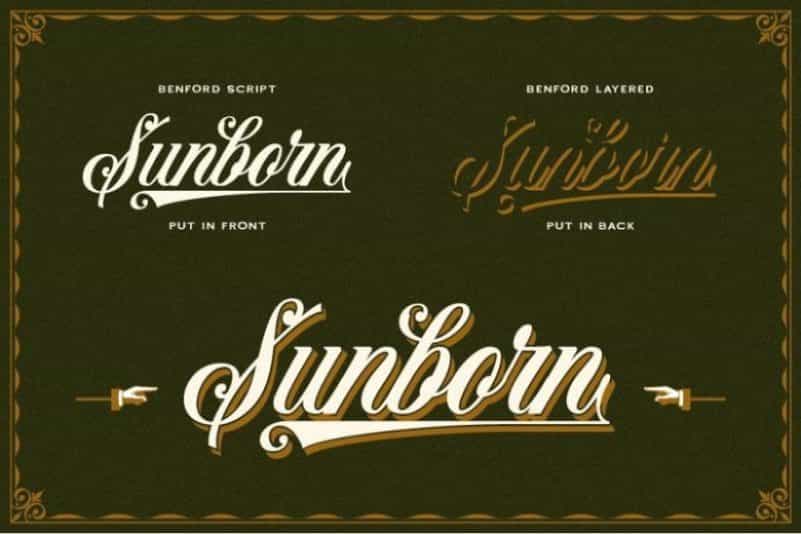 Benford Vintage Font Image 2