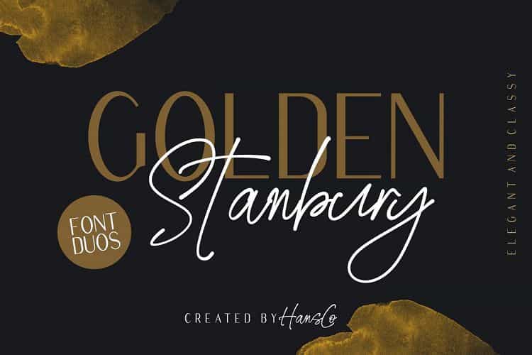 Golden Stanbury Font Duo Image 1