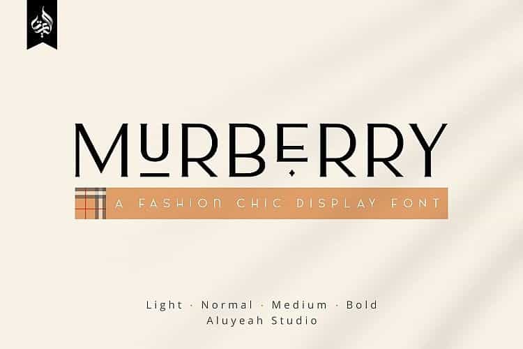 AL Murberry Display Font Image 1