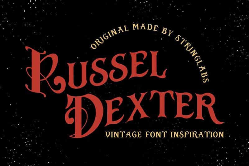 Russel Dexter – Retro Vintage Font Image 1
