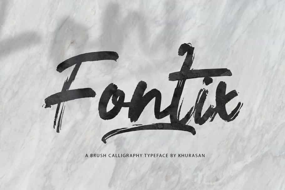 Fontix Brush Font Image 1