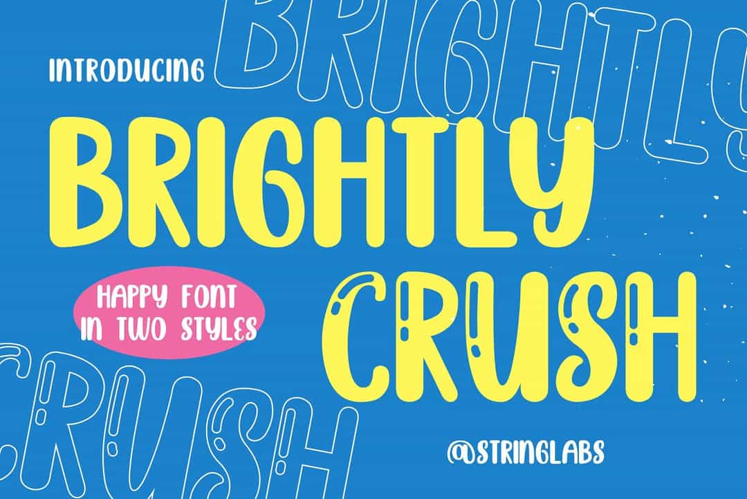 Brightly Crush Font Image 1