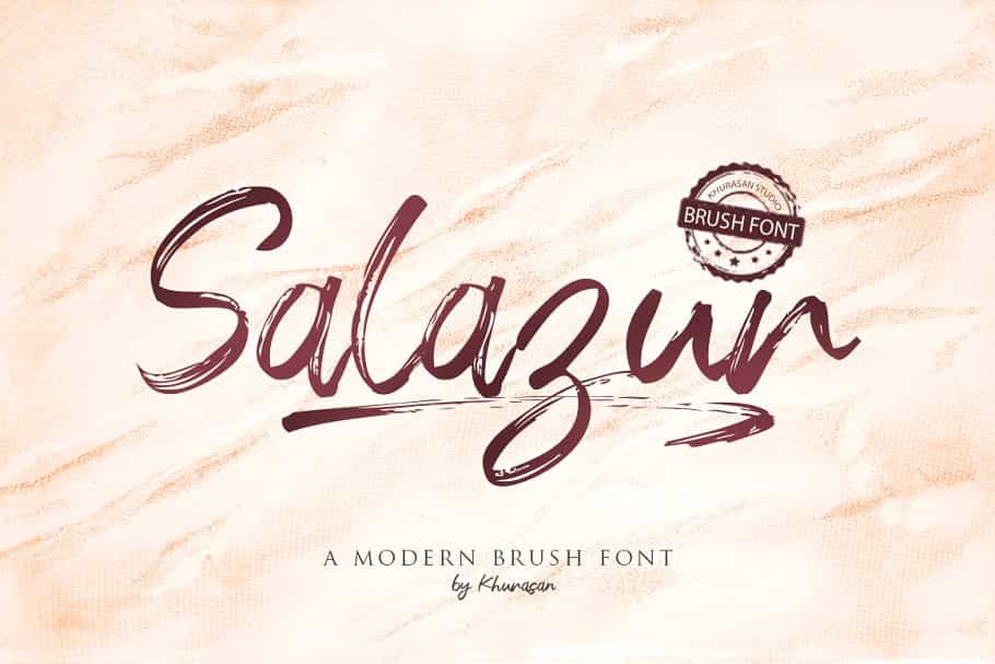 Salazur Brush Font Image 1