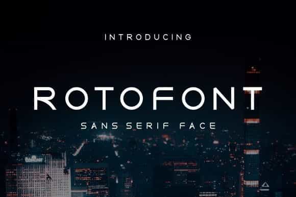 Roto Sans Serif Font Image 1