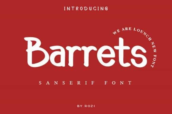 Barrets Sans Font Image 1