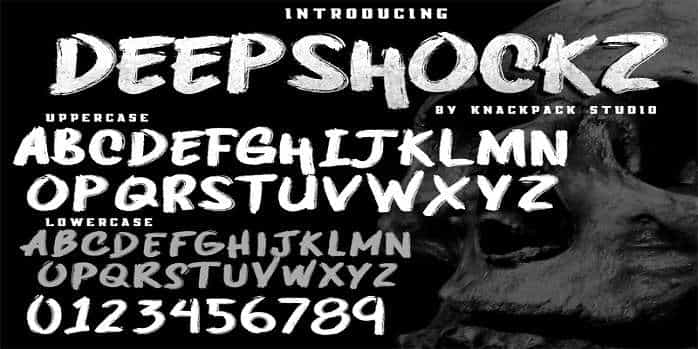 Deepshockz Font Image 1