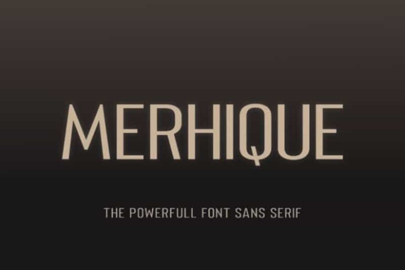 Merhique Sans Font Family Image 1