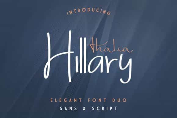 Thalia Hillary Font Duo Image 1