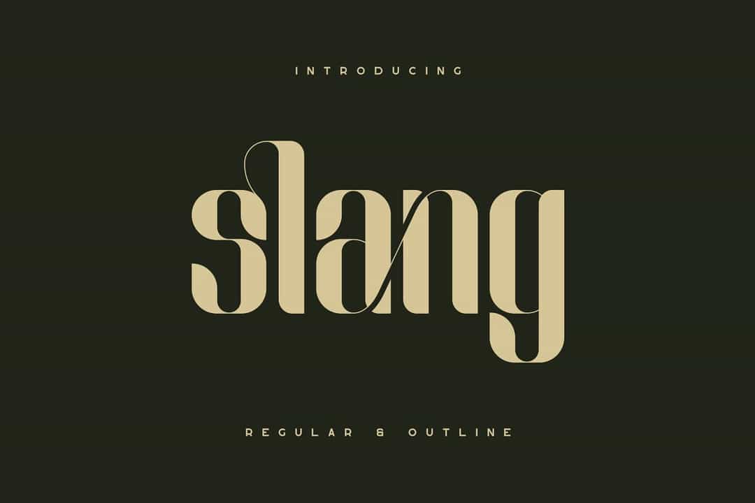 Slang Ligature Font Image 1