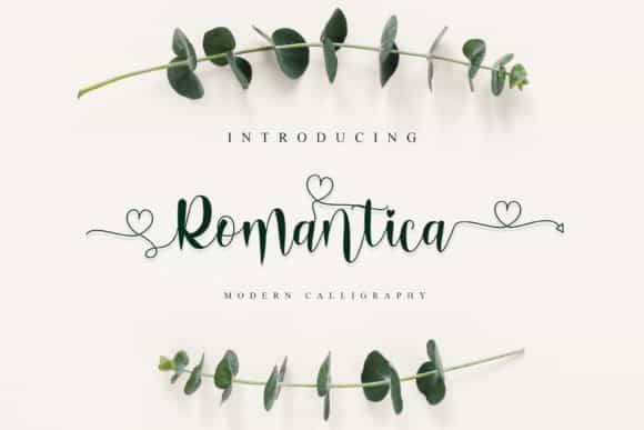 Romantica Modern Calligraphy Font Image 1