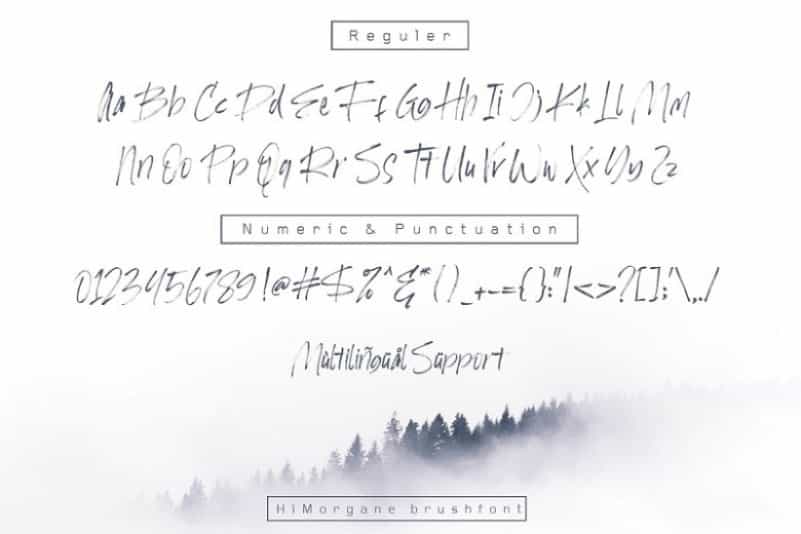 Hi Morgane Brush Font Image 3