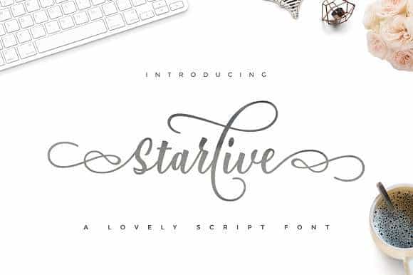 Starlive Script Font Image 1