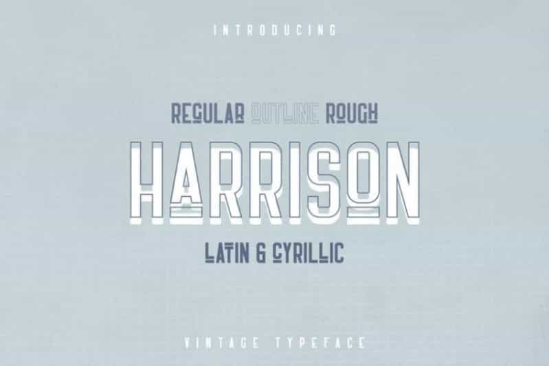 Harrison Retro Typeface Image 1