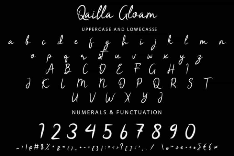 Qailla Gloam Brush Font Image 3
