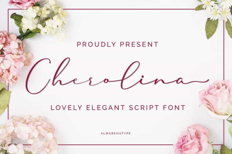 Cherolina Lovely Elegant Script Font Image 1