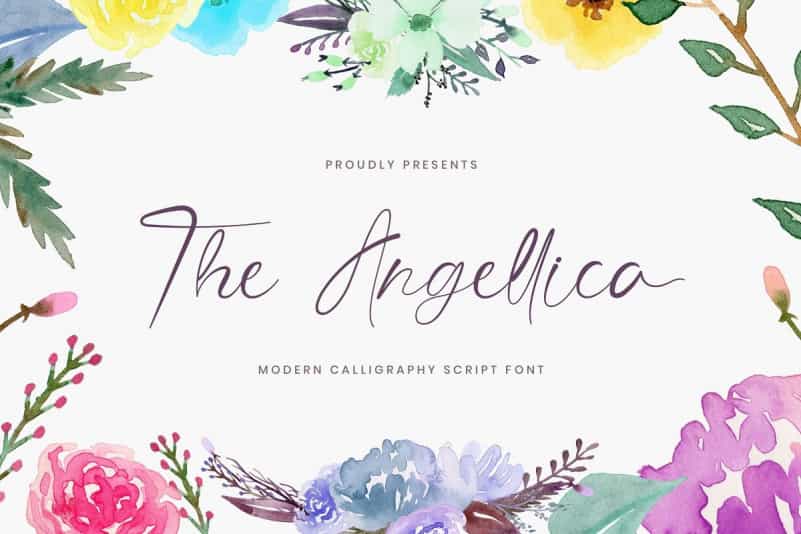 The Angellica Calligraphy Font Image 1