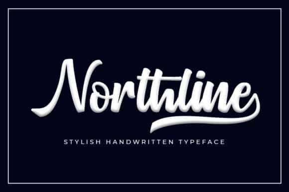 Northline Script Font Image 1