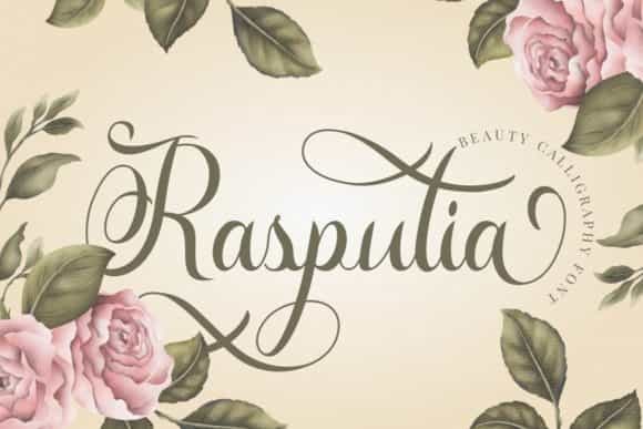 Rasputia Calligraphy Font Image 1