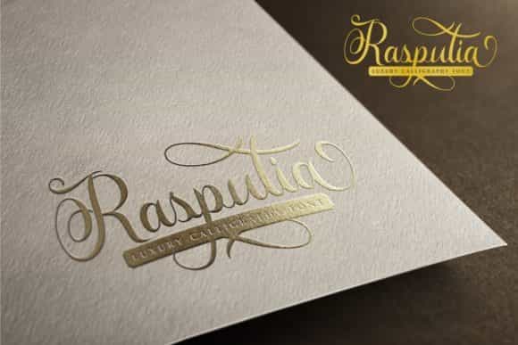 Rasputia Calligraphy Font Image 2
