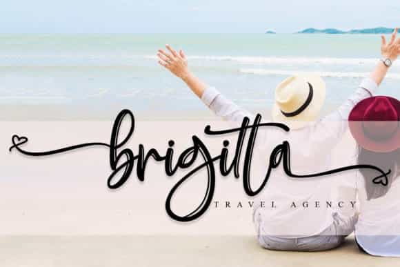 Bluettelli Calligraphy Font Image 2