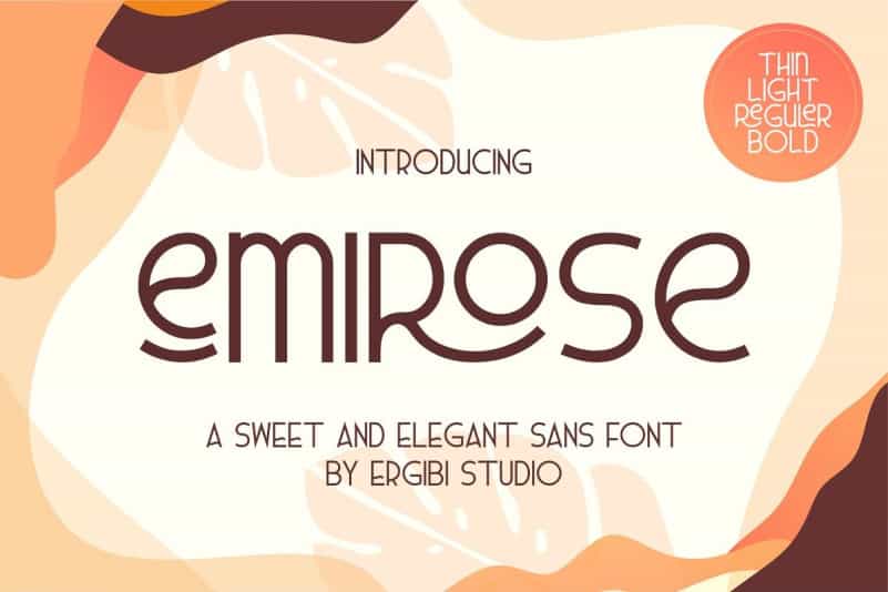 Emirose Sans Serif Font Image 1