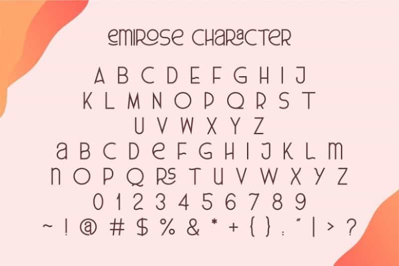 Emirose Sans Serif Font Image 3