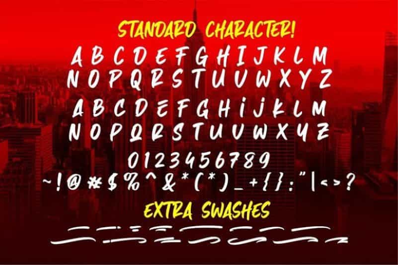 Hazard Stylish Marker Font Image 3