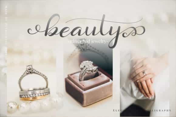 Daysha Calligraphy Font Image 3
