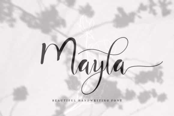 Mayla Script Font Image 1