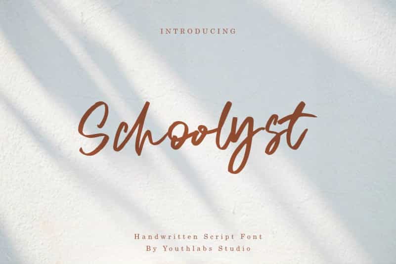 Schoolyst Handwritten Font Image 1