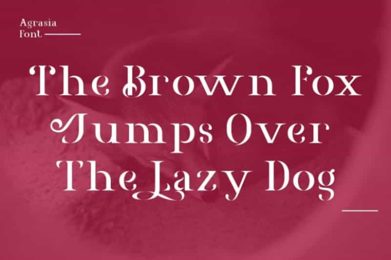 Agrasia Serif Font Image 2