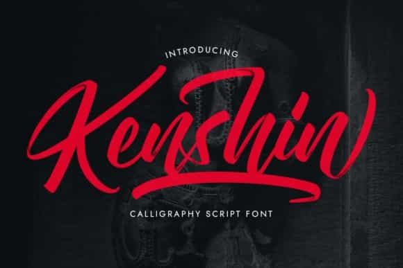 Kenshin Script Font Image 1