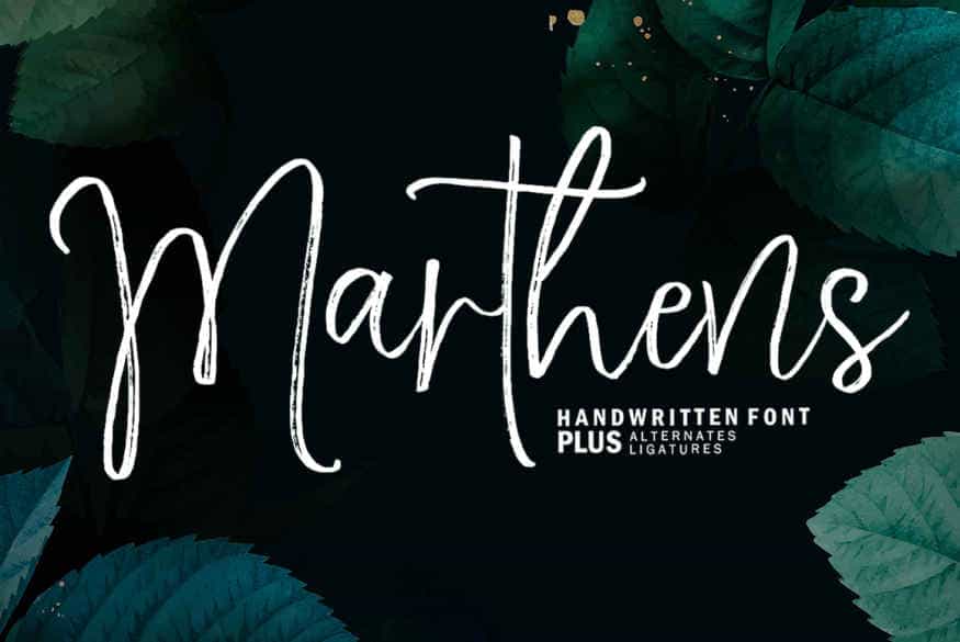 Marthens Script Font Image 1