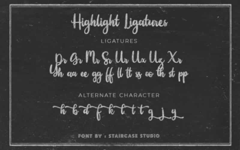 Highlight Script Font Image 3