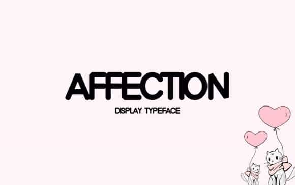 Affection Display Font Image 1