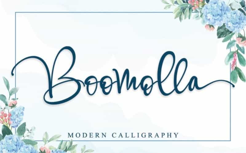 Boomolla Calligraphy Font Image 1
