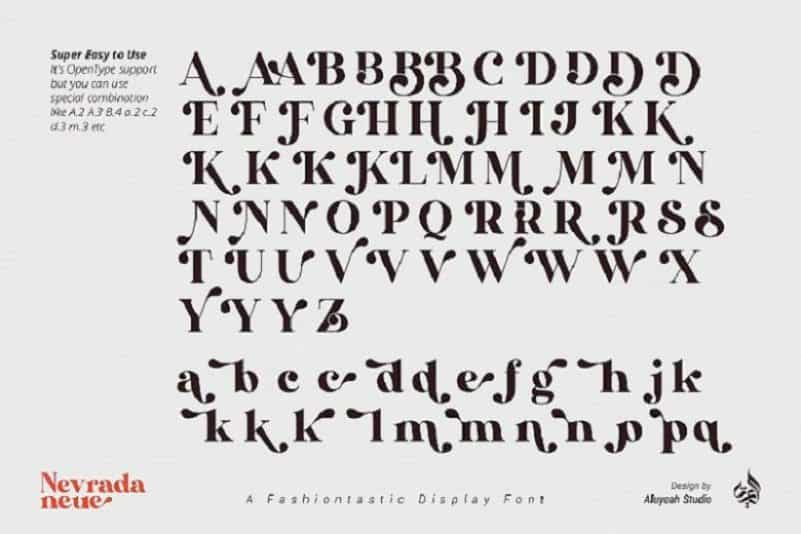 Nevrada Neue Display Font Image 3