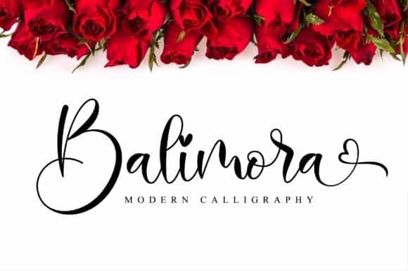 Balimora Calligraphy Font Image 1