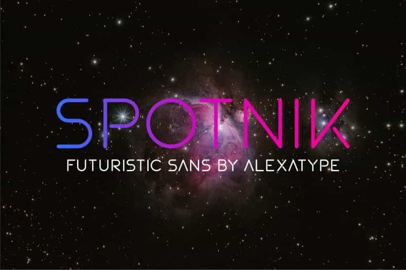 Spotnik Ultra Modern Space Font Image 1