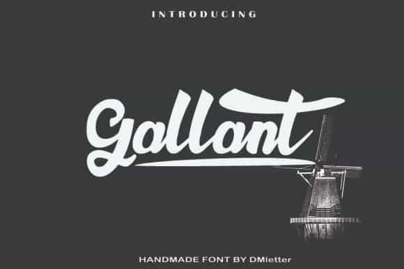 Gallant Script Font Image 1